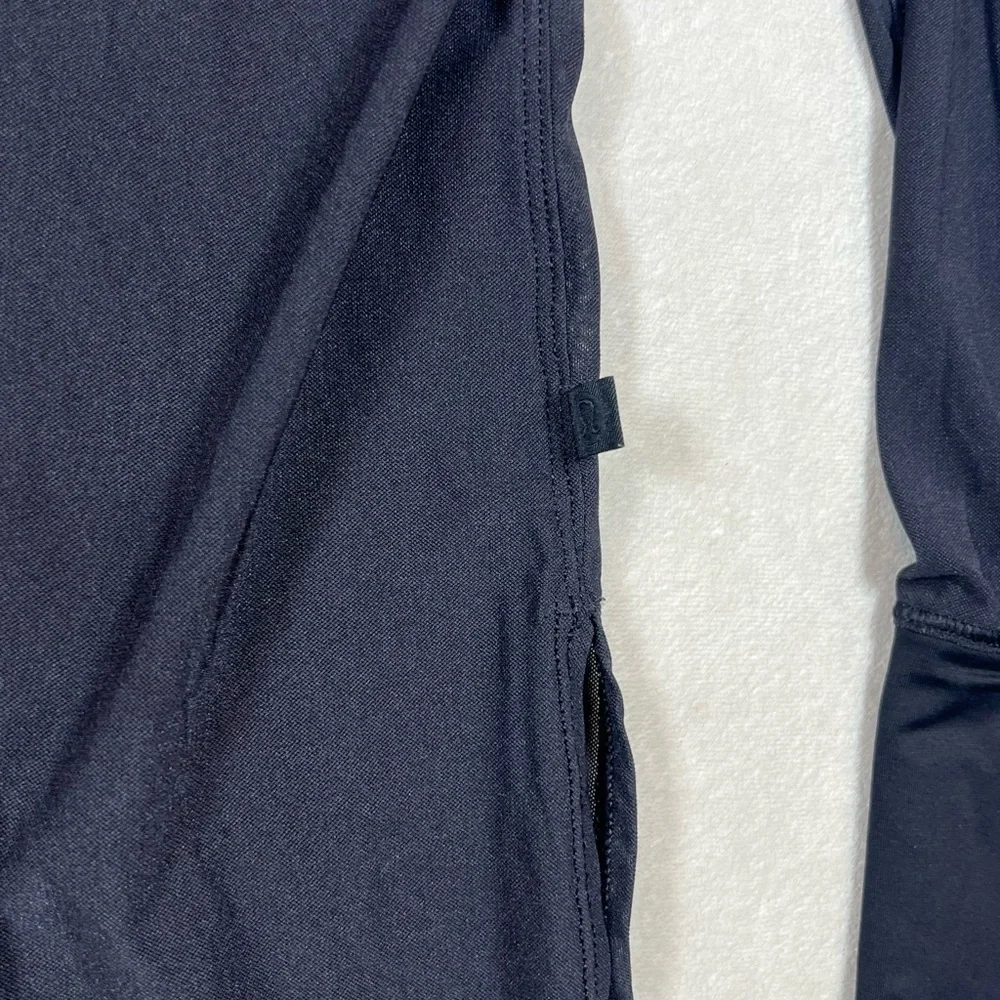 Lululemon Size 8 Back in Action Black Deep V Performance Long Sleeve Shirt ALO